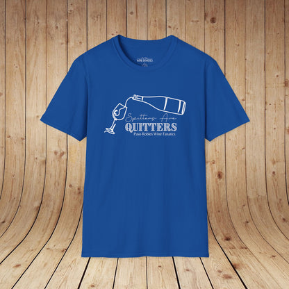 Spitters Are Quitters wine Unisex Softstyle T-Shirt