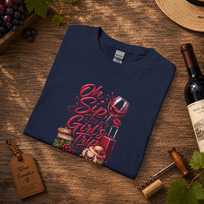 Oh Sip, It's A Girl's Trip Long Sleeve T-Shirt