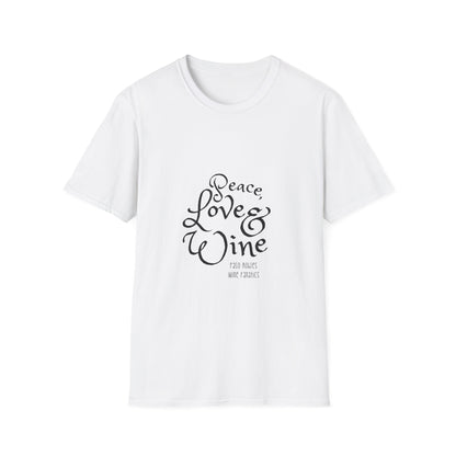 Peace, Love & Wine Unisex Softstyle T-Shirt