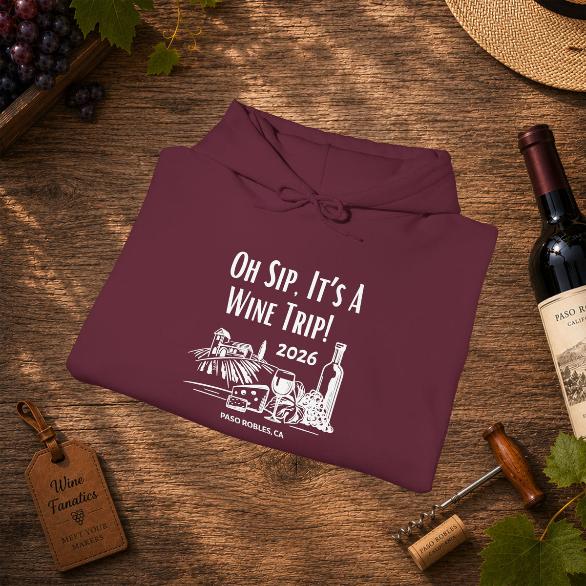 Oh Sip It's A Wine Trip 2025 Personalized Hoodie