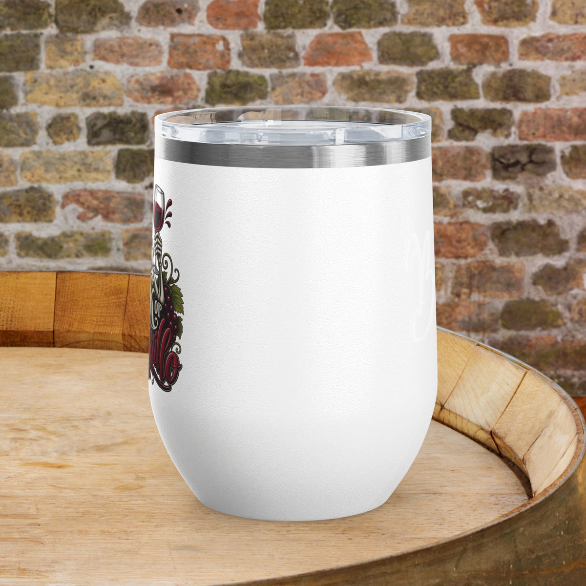 Trick Or Tempranillo 12oz Personalized Wine Tumbler