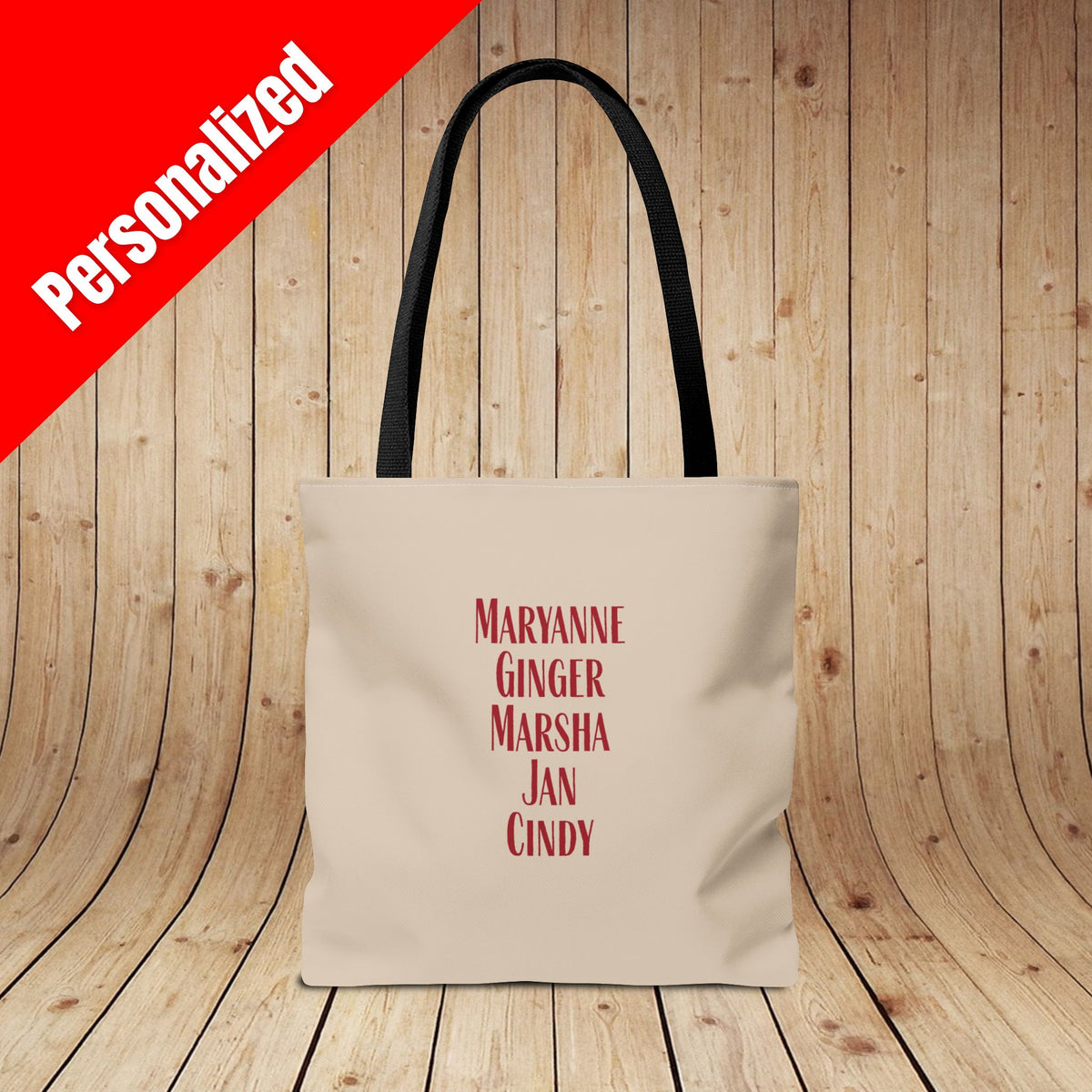 Sip Squad (ladies) Personalized Tote Bag