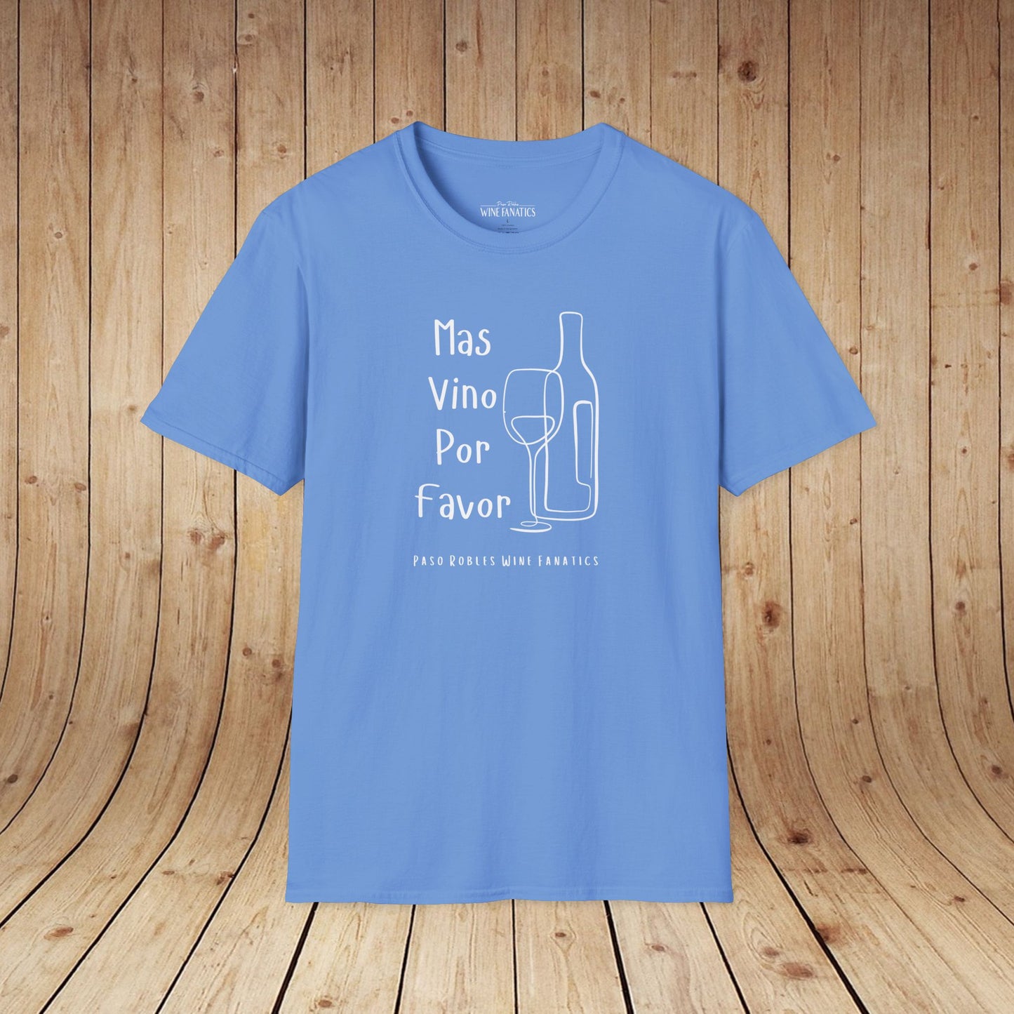 Mas Vino Por Favor Unisex Softstyle T-Shirt