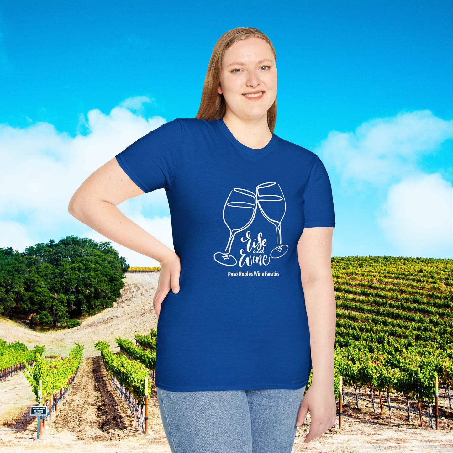 Rise & Wine Unisex Softstyle T-Shirt