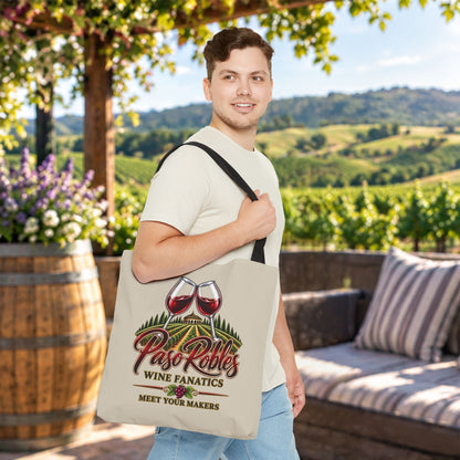 A Toast To Paso Robles Wine Fanatics Personalized Tote Bag
