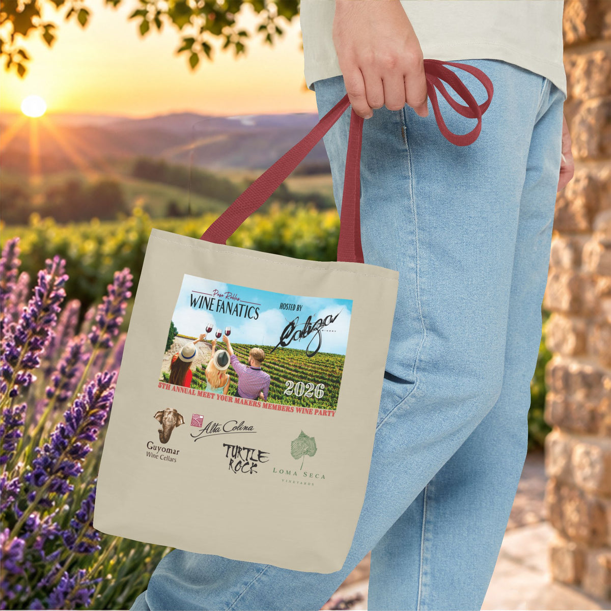 2026 PRWF Commemorative Meet Your Makers Wine Party Tote Bag