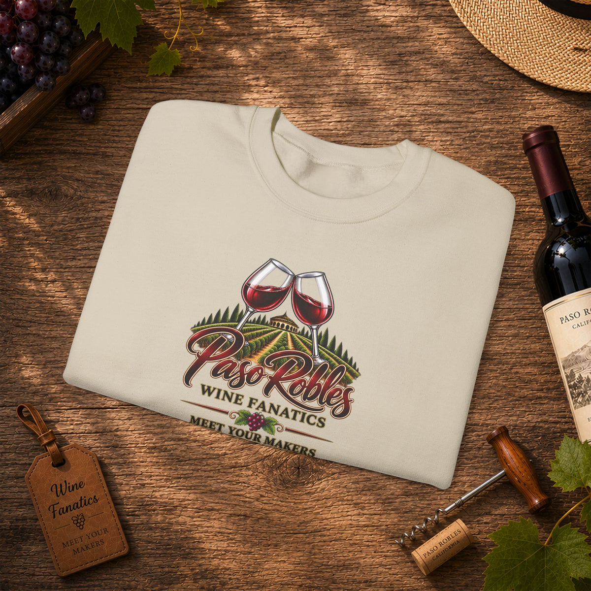 A Toast To Paso Robles Wine Fanatics Sweatshirt