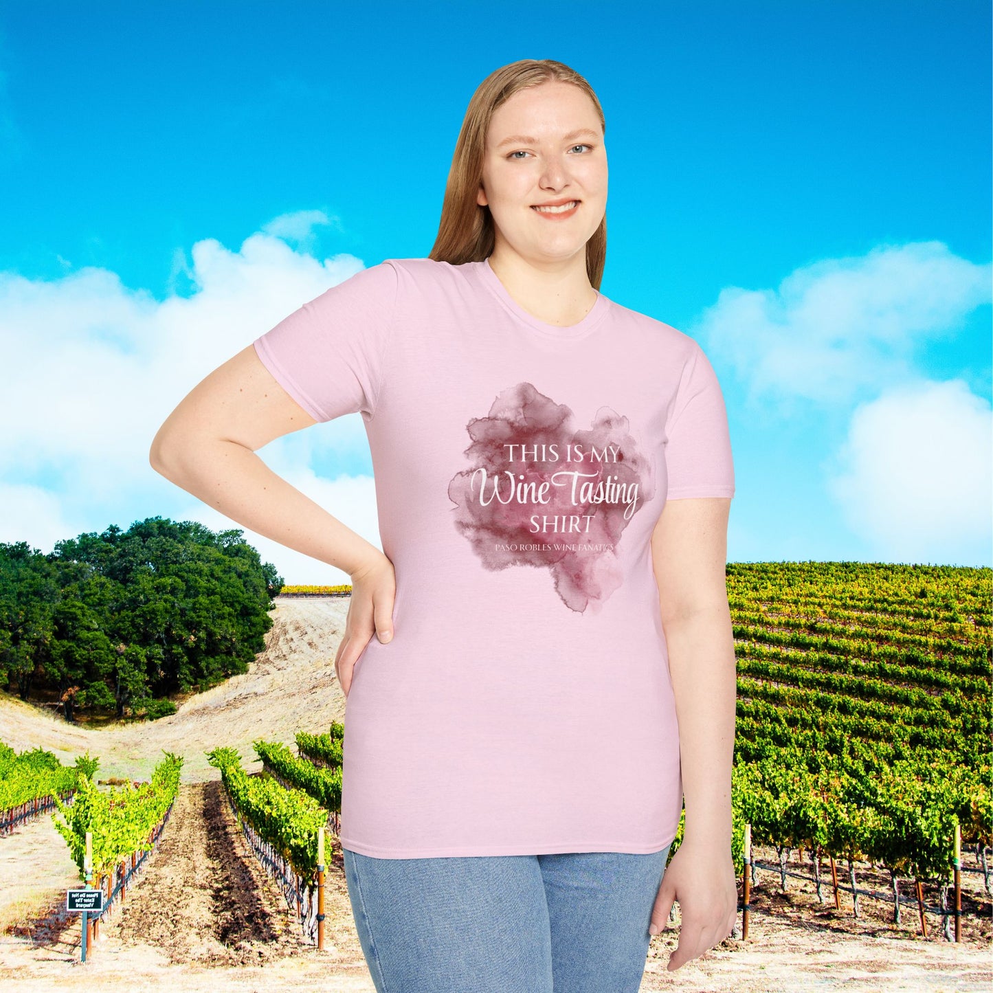 This Is My Wine Tasting Shirt (stain) Unisex Softstyle T-Shirt