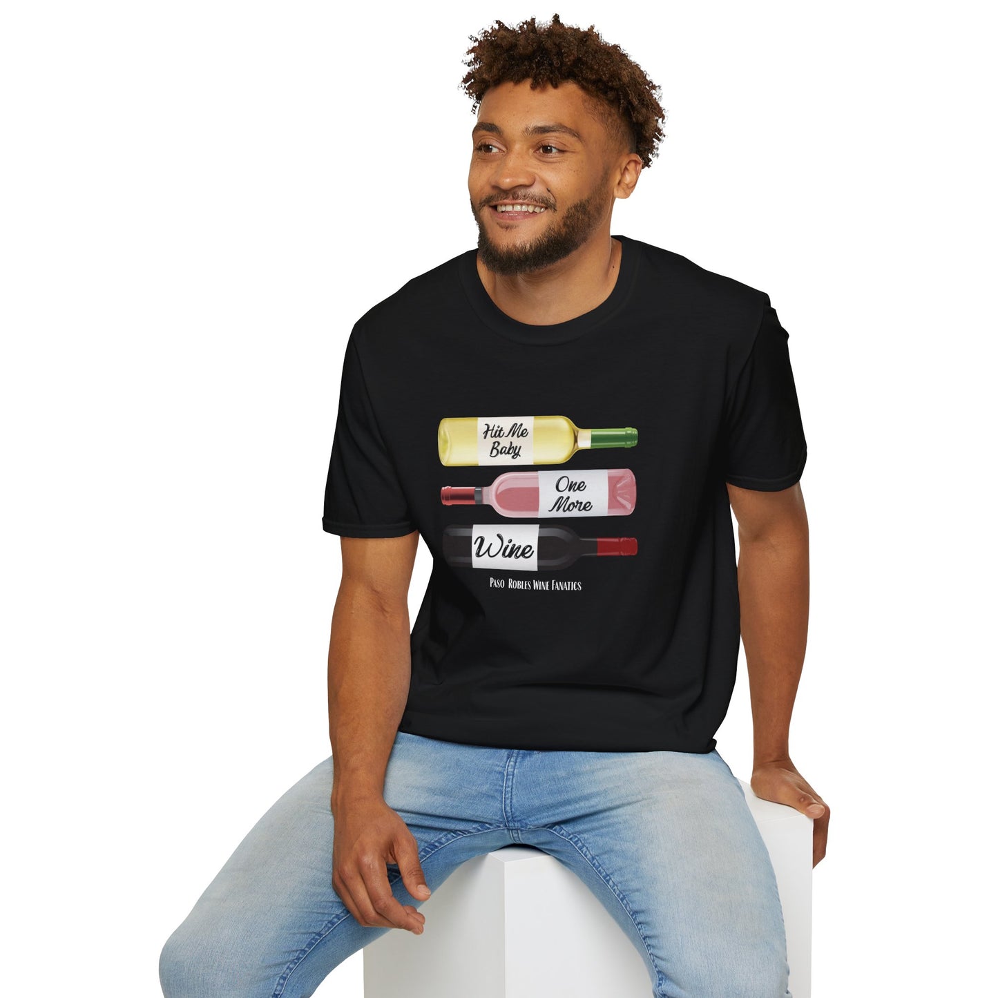 Hit Me Baby One More Wine Unisex Softstyle T-Shirt