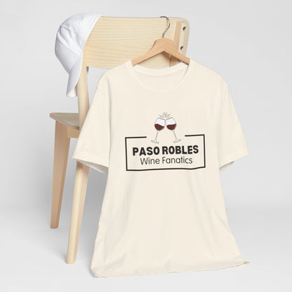 Paso Robles Wine Fanatics Logo Unisex Tee