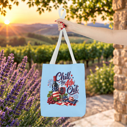 Chill The 4th Out Personalized Tote Bag