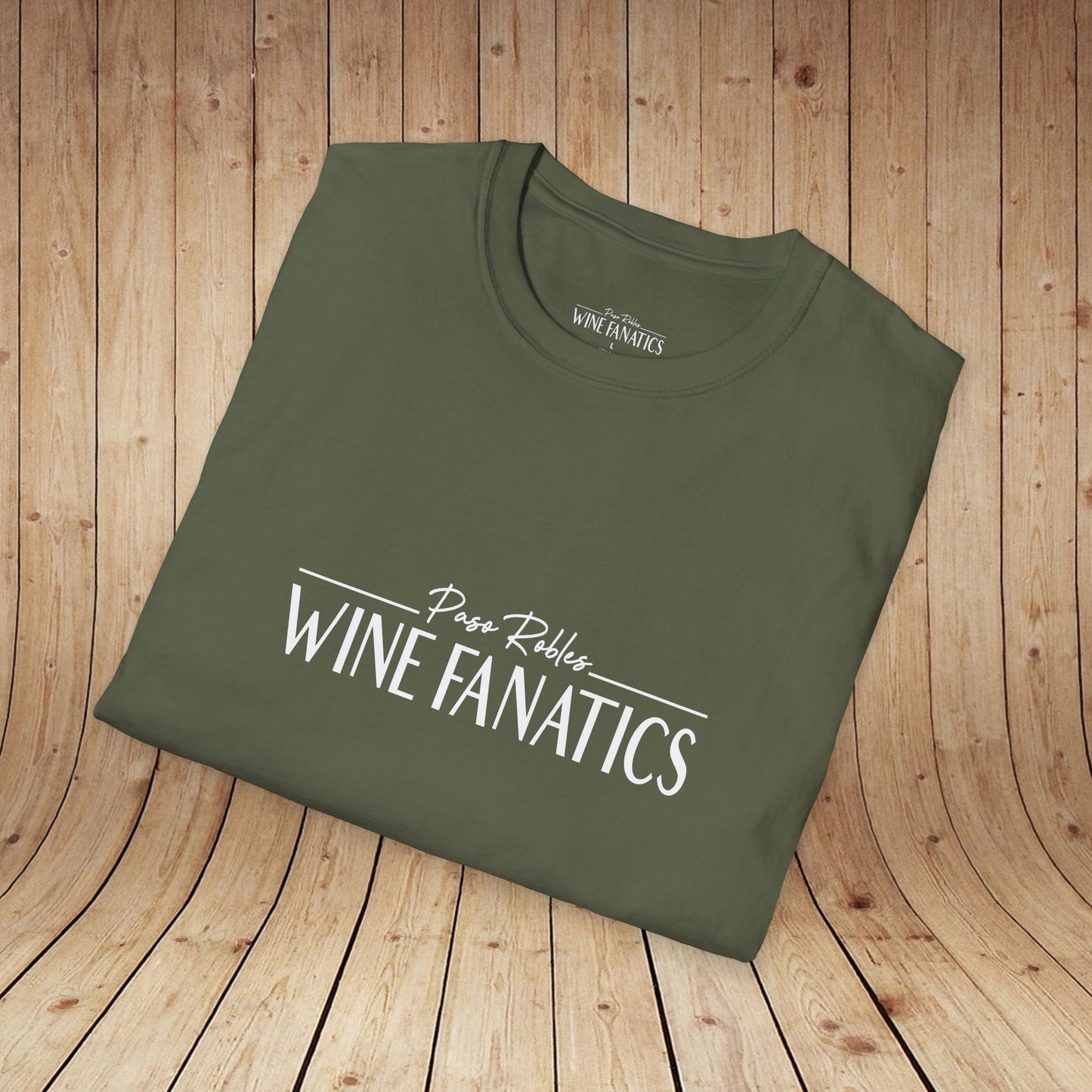 Paso Robles Wine Fanatics Logo Unisex Softstyle T-Shirt