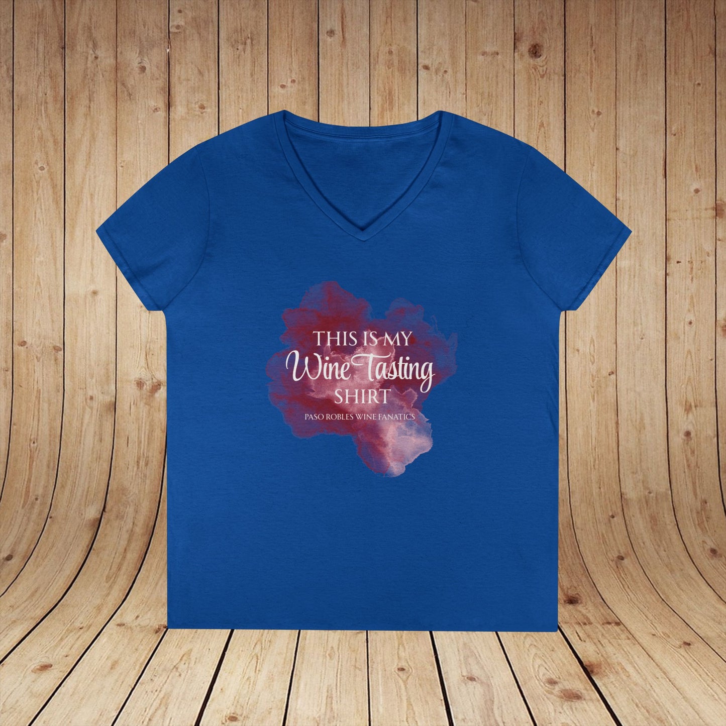 This Is My Wine Tasting Shirt Ladies V-Neck Tee