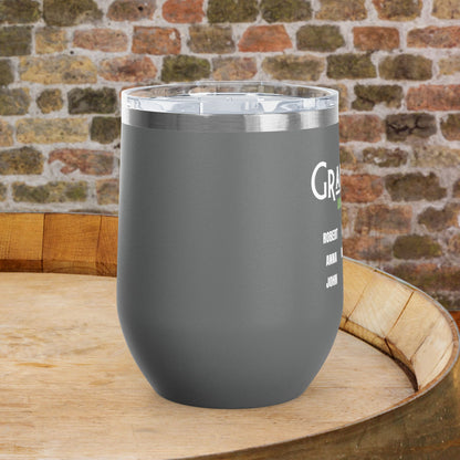 Grandpa's Reason To Wine Personalized 12oz Wine Tumbler