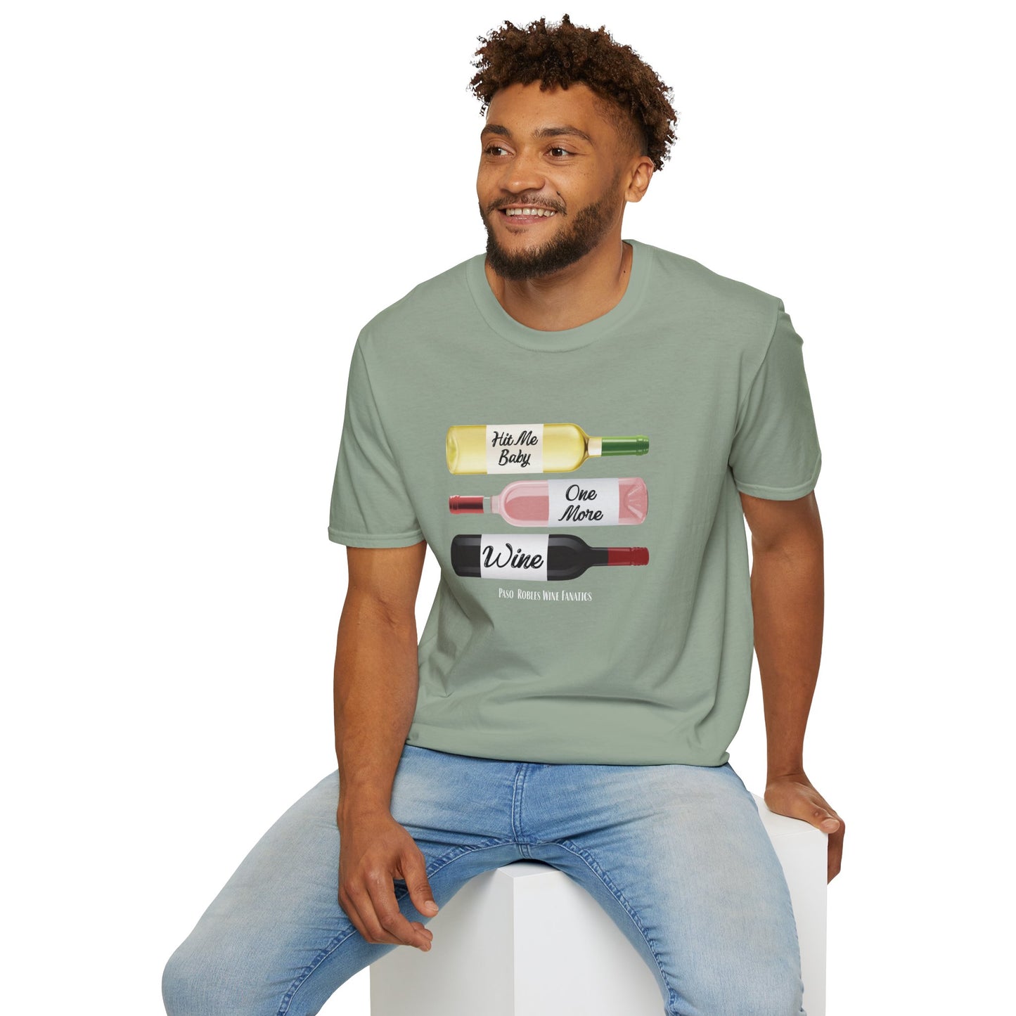 Hit Me Baby One More Wine Unisex Softstyle T-Shirt