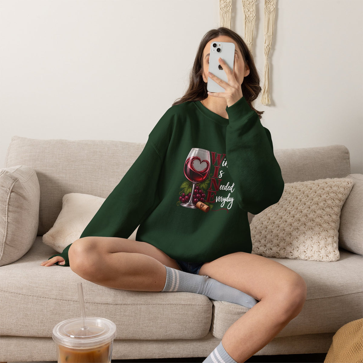 WINE Is Needed Everyday Sweatshirt