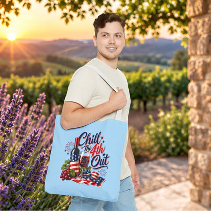 Chill The 4th Out Personalized Tote Bag