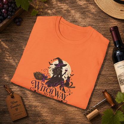 Witch Way To The Wine Unisex Softstyle T-Shirt
