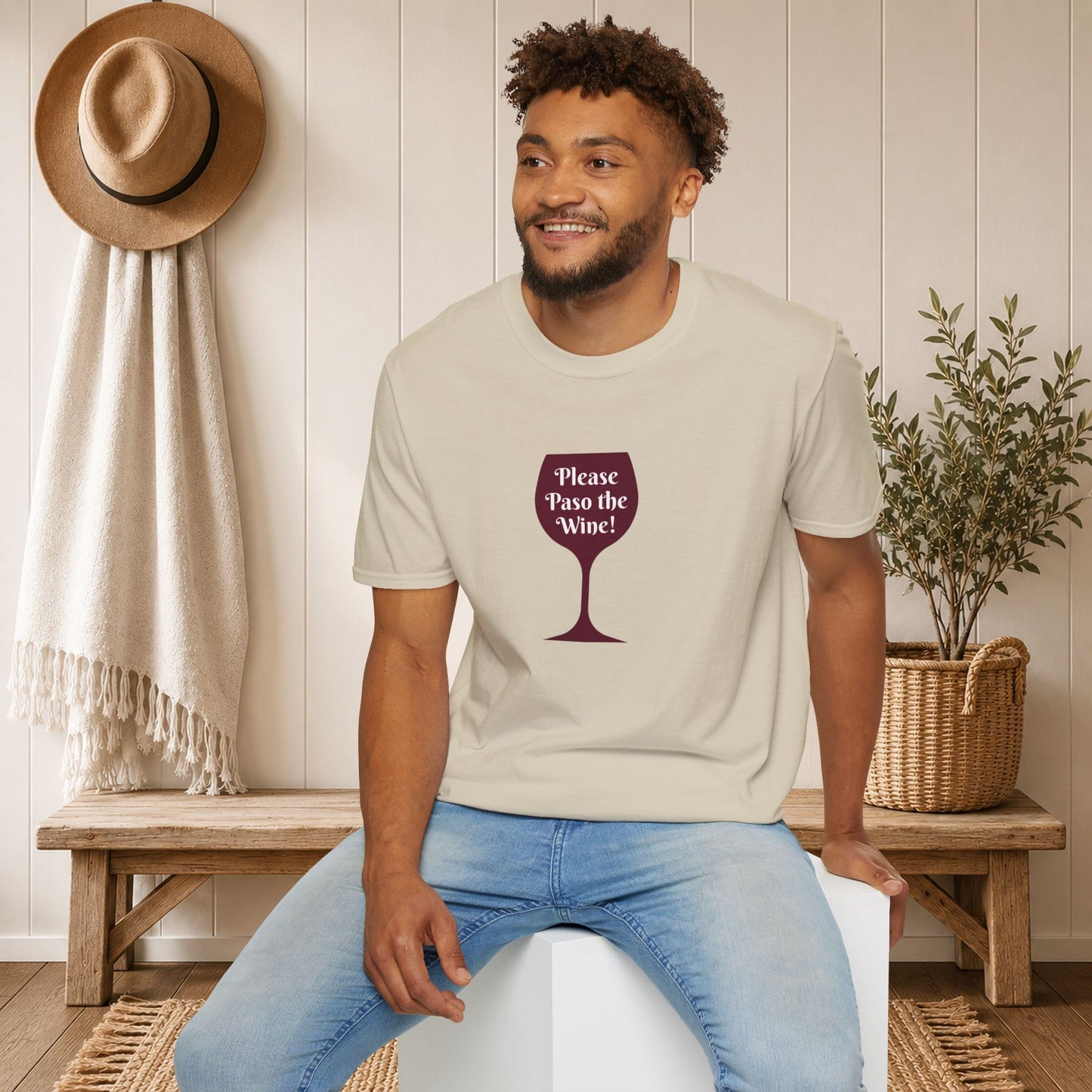Please Paso The Wine Crewneck Tee