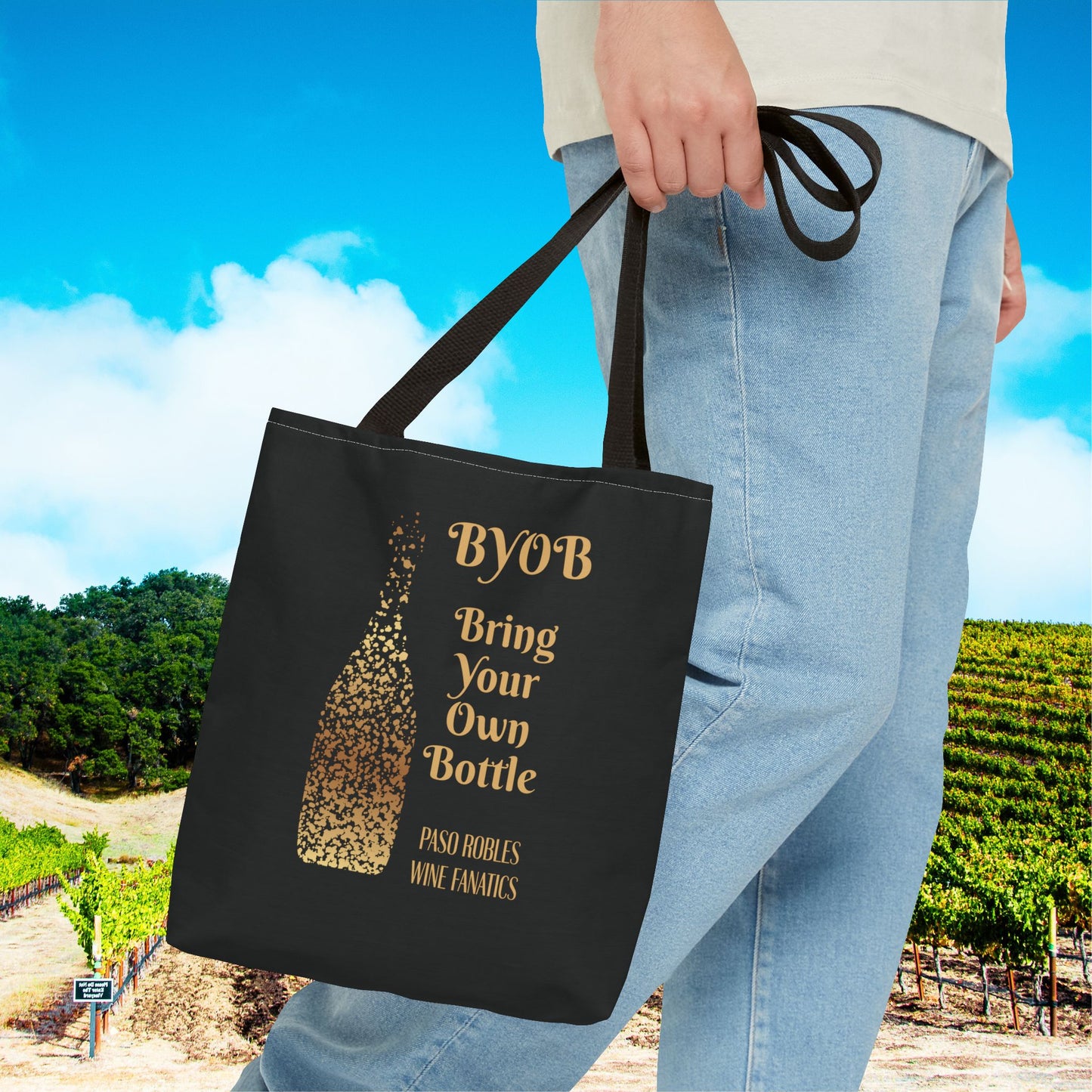 BYOB Bring Your Own Bottle Tote Bag