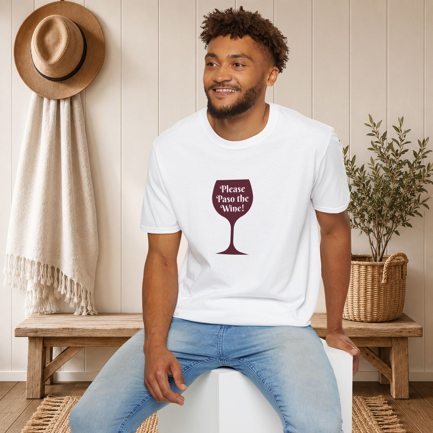 Please Paso The Wine Crewneck Tee