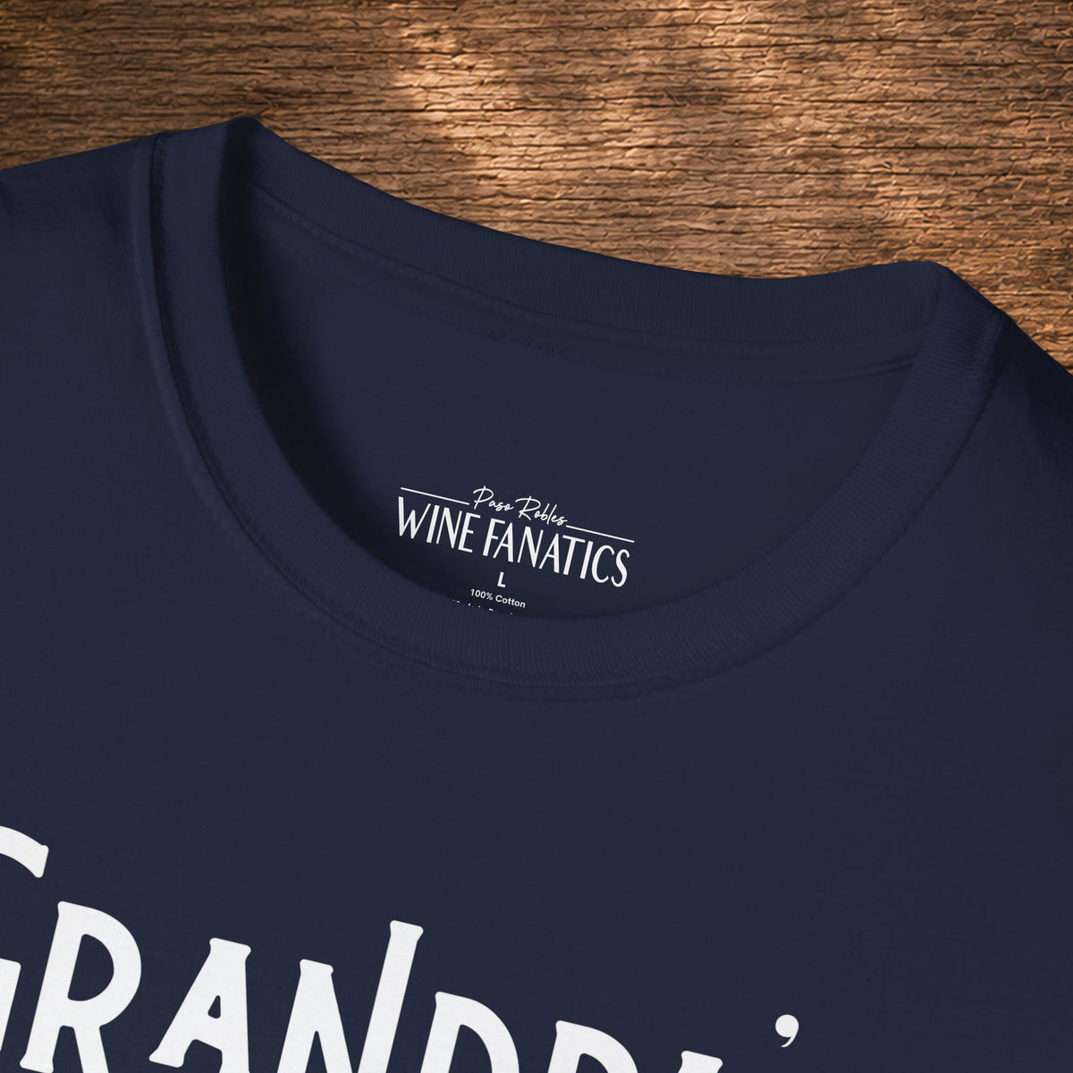 Grandpa's Reason To Wine Personalized Crew Neck T-Shirt