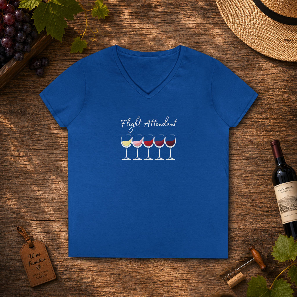Flight Attendant Ladies V-Neck  Tee