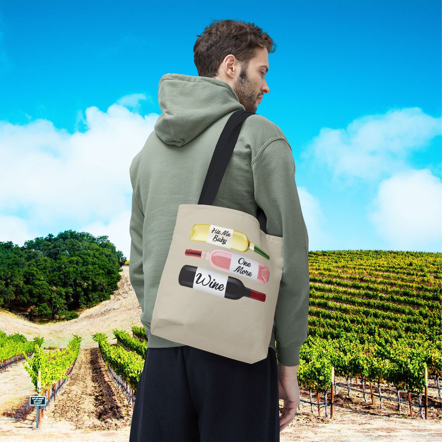 Hit Me Baby One More Wine Tote Bag