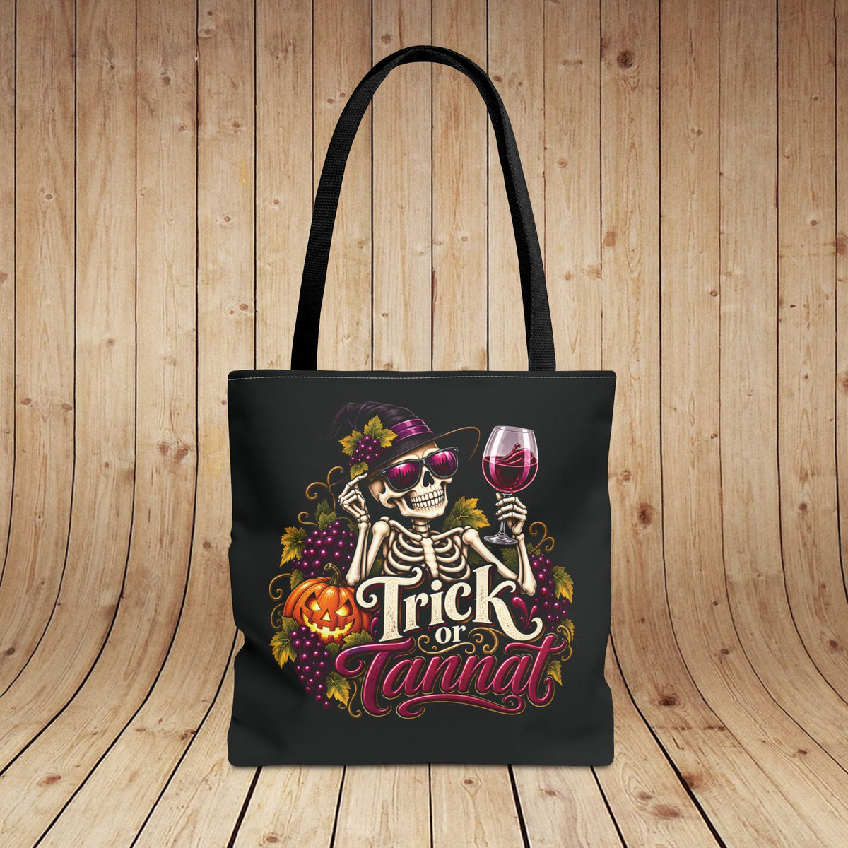 Trick Or Tannat Personalized Tote Bag