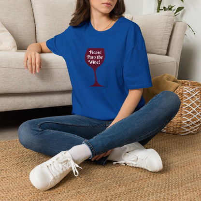 Please Paso The Wine Crewneck Tee