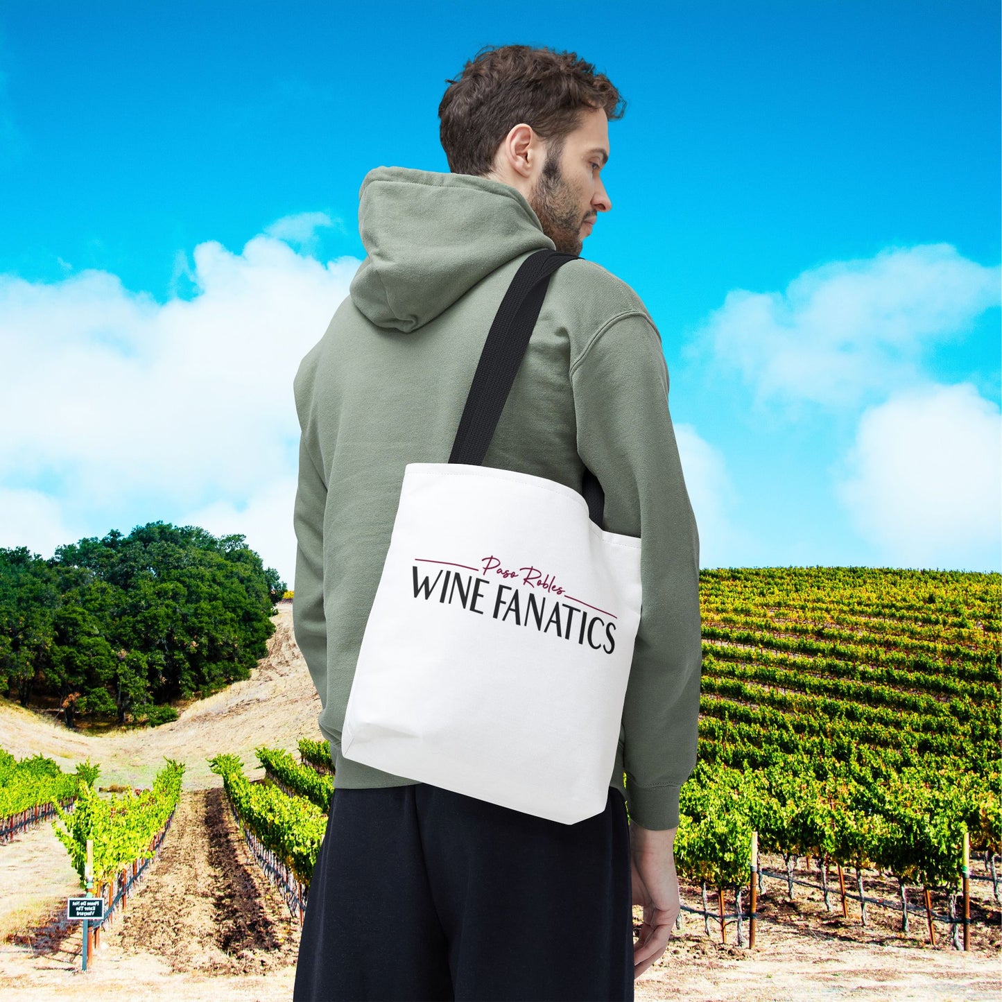 Paso Robles Wine Fanatics Logo Tote Bag