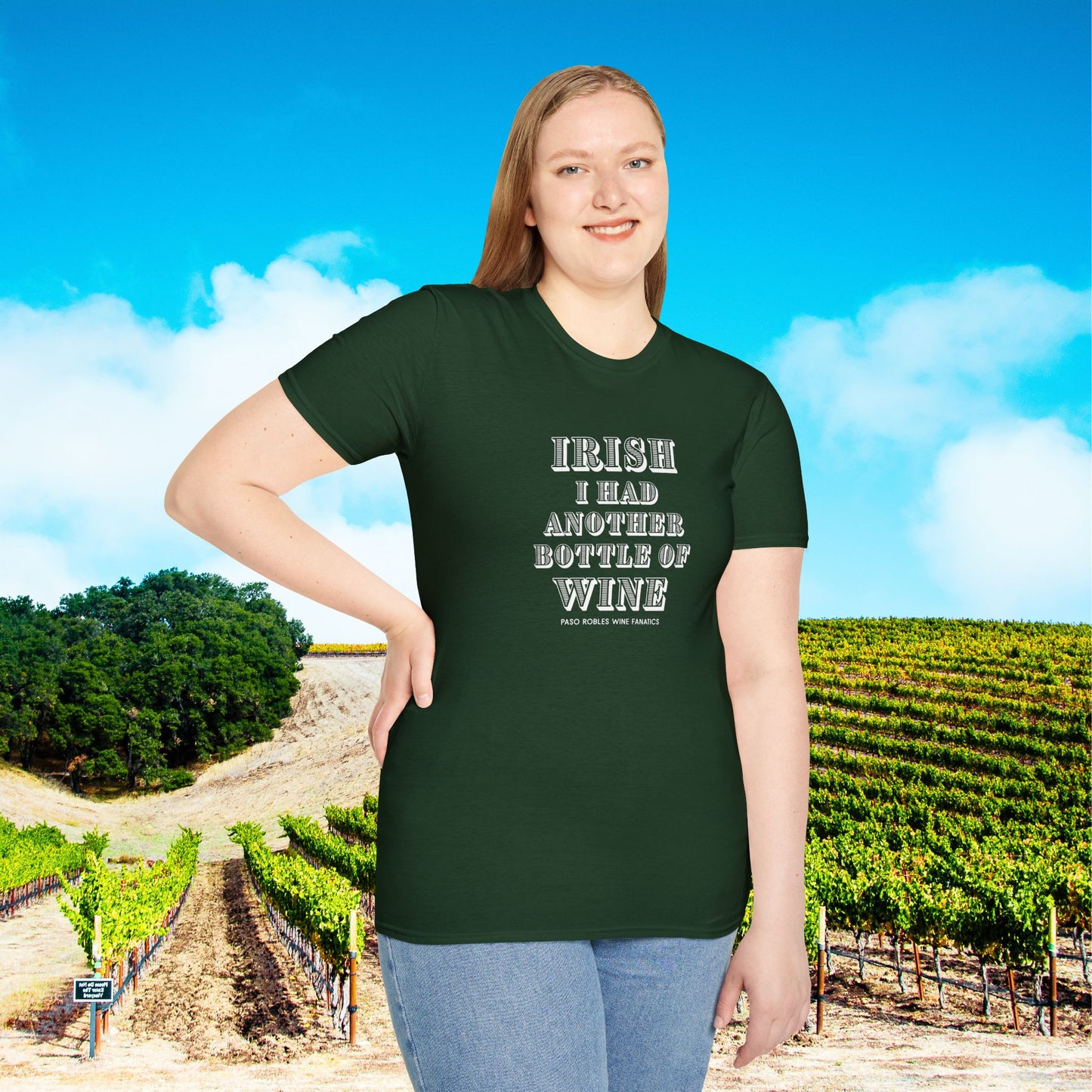 IRISH I Had Another Bottle of Wine Unisex Softstyle T-Shirt