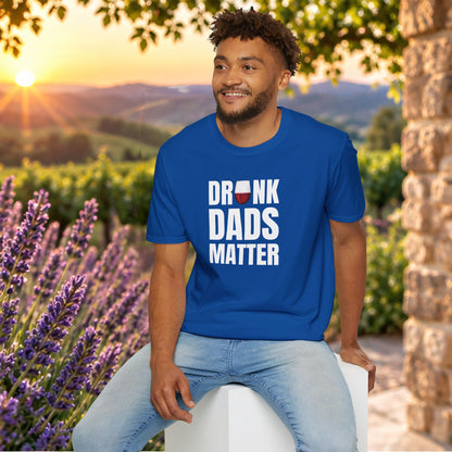 Drunk Dads Matter Crew Neck T-Shirt