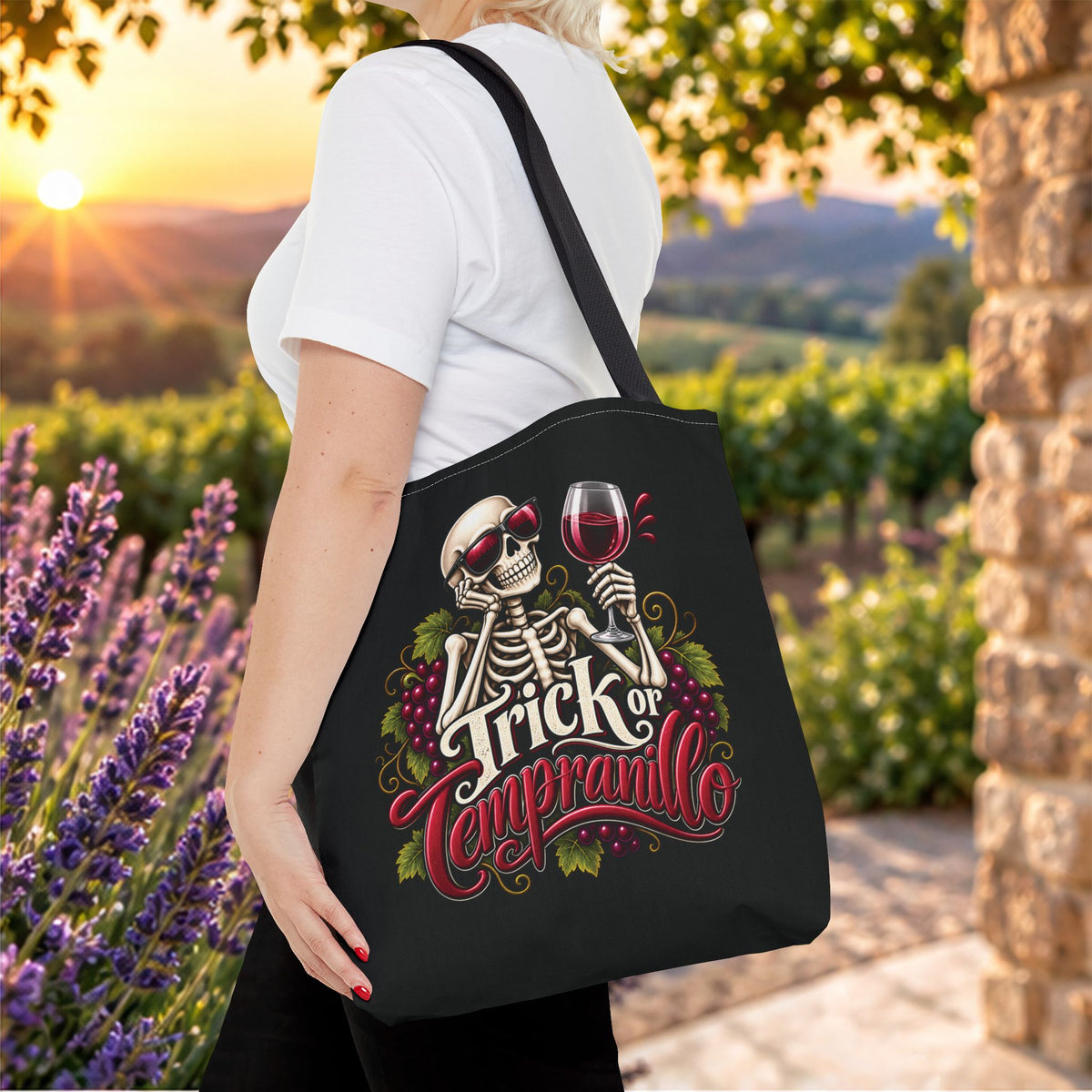 Trick Or Tempranillo Personalized Tote Bag