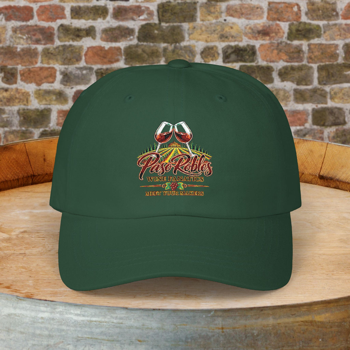 A Toast To Paso Robles Wine Fanatics (Dark) Embroidered Cap