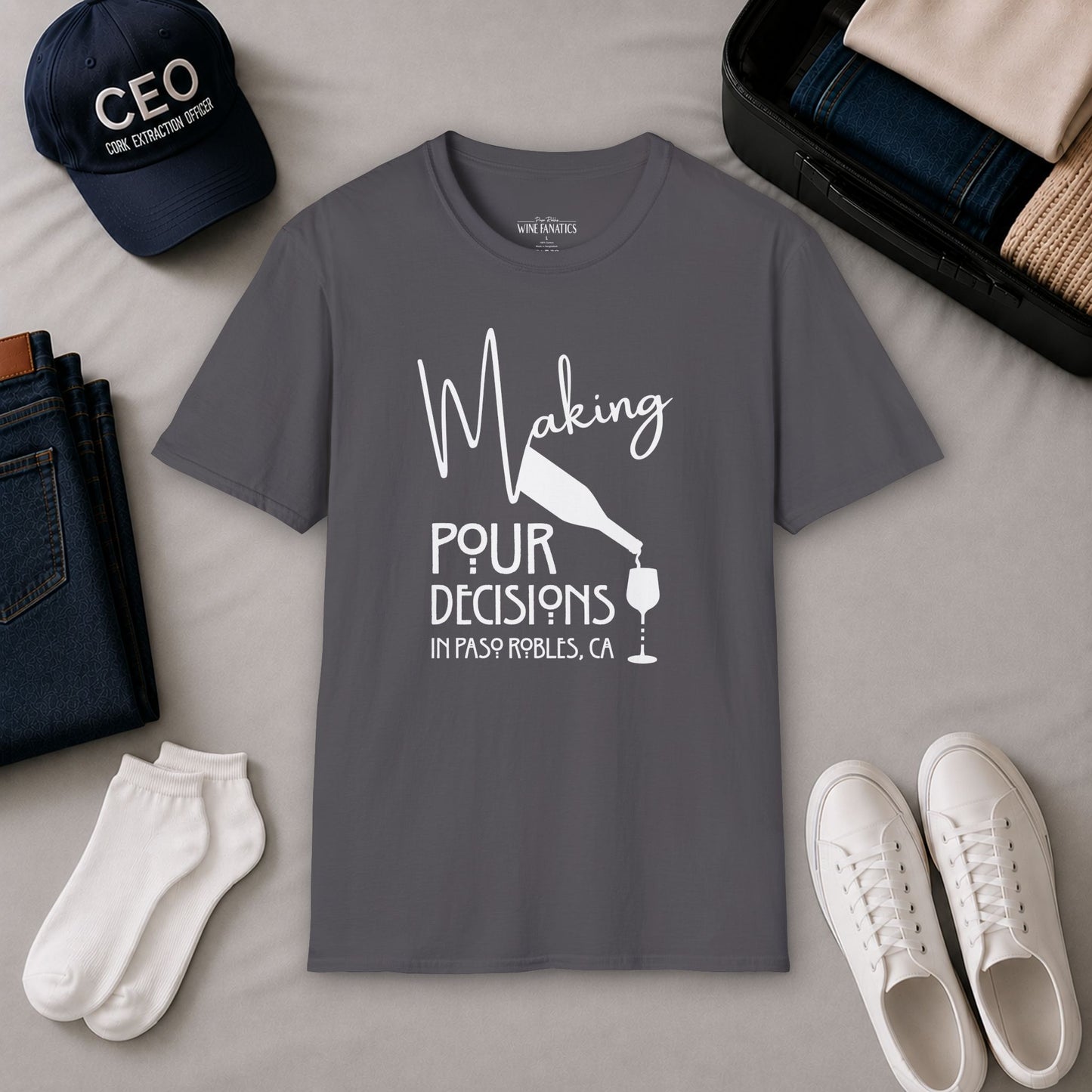 Paso Robles - Making Pour Decisions Crewneck Tee