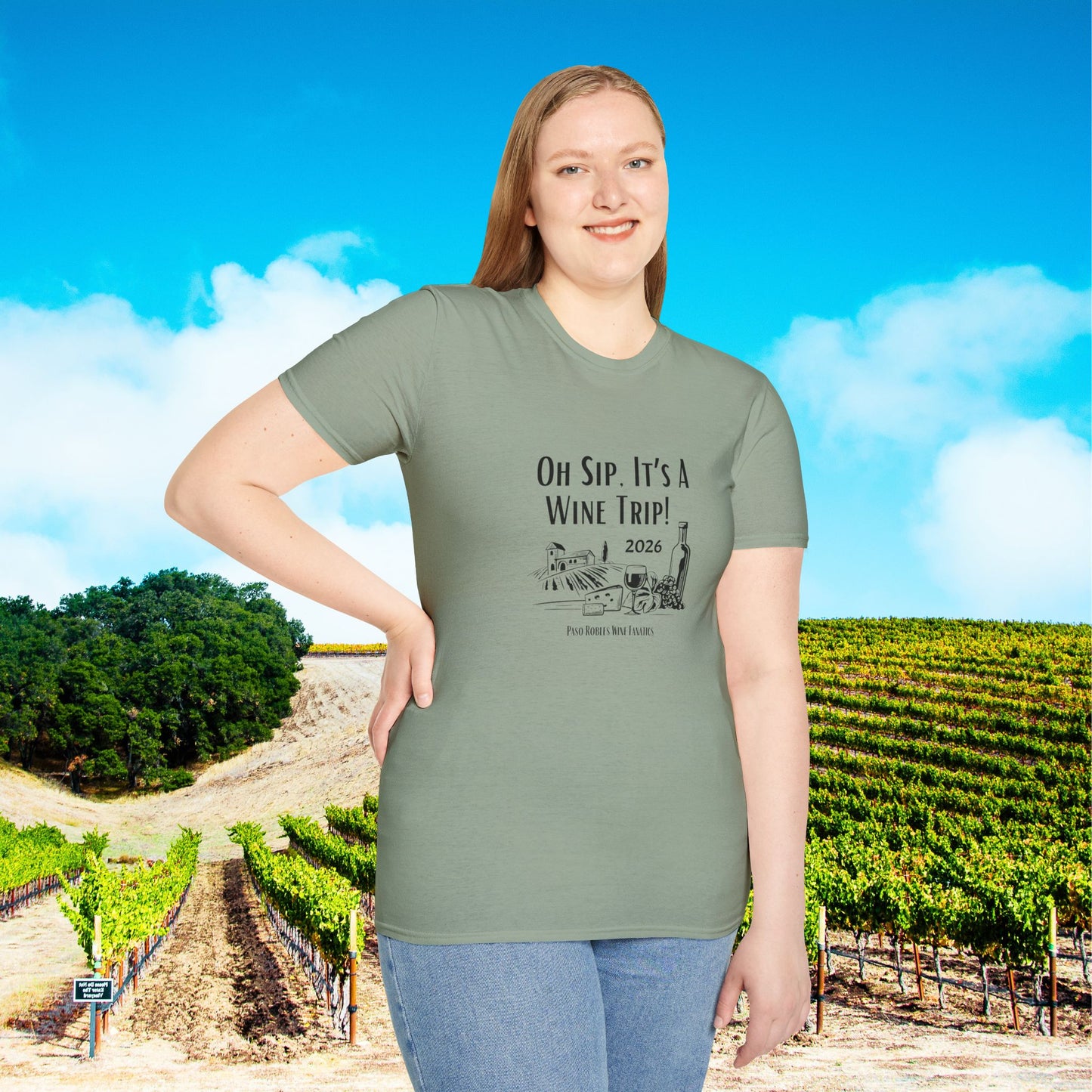 Oh Sip It's A Wine Trip Unisex Softstyle T-Shirt