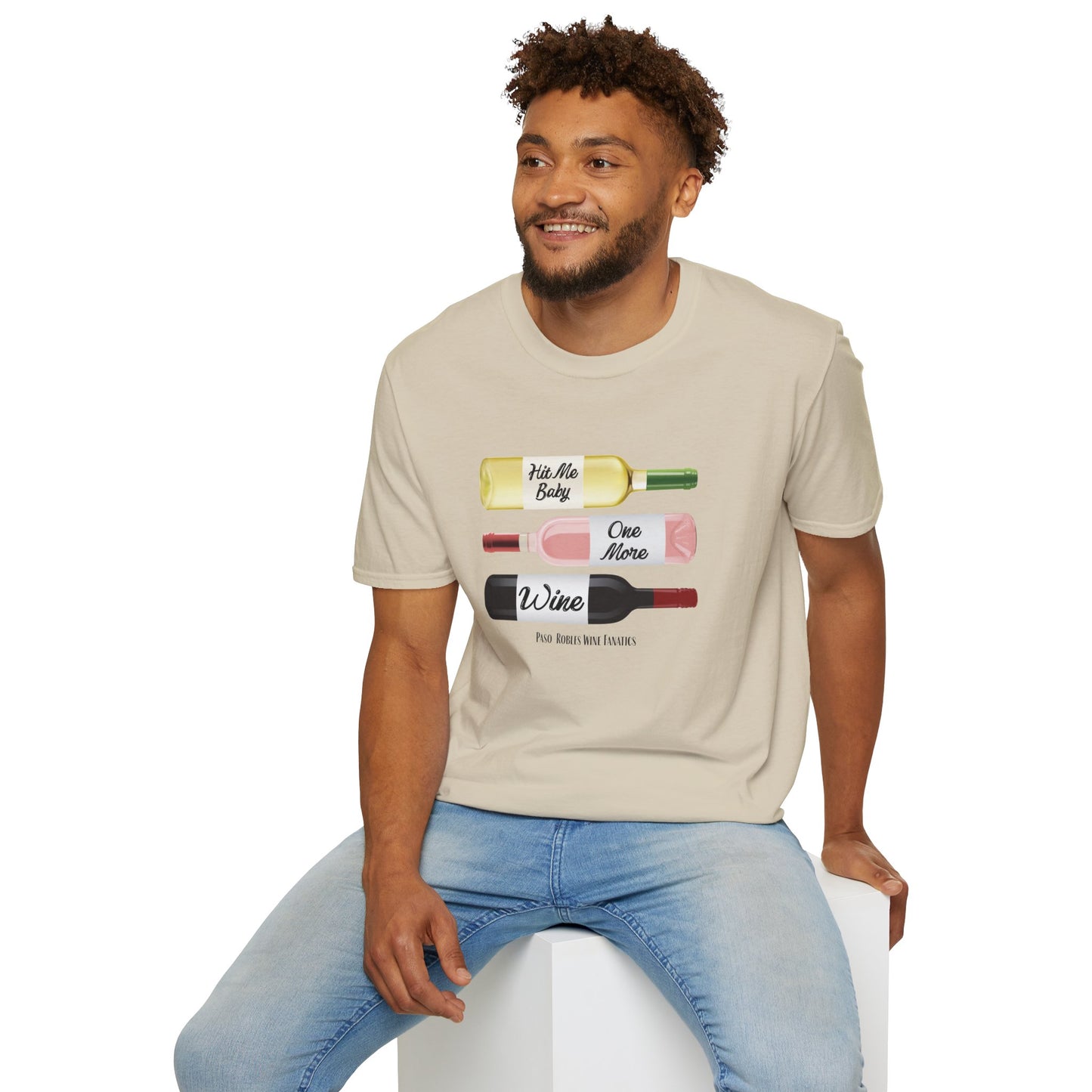 Hit Me Baby One More Wine Unisex Softstyle T-Shirt