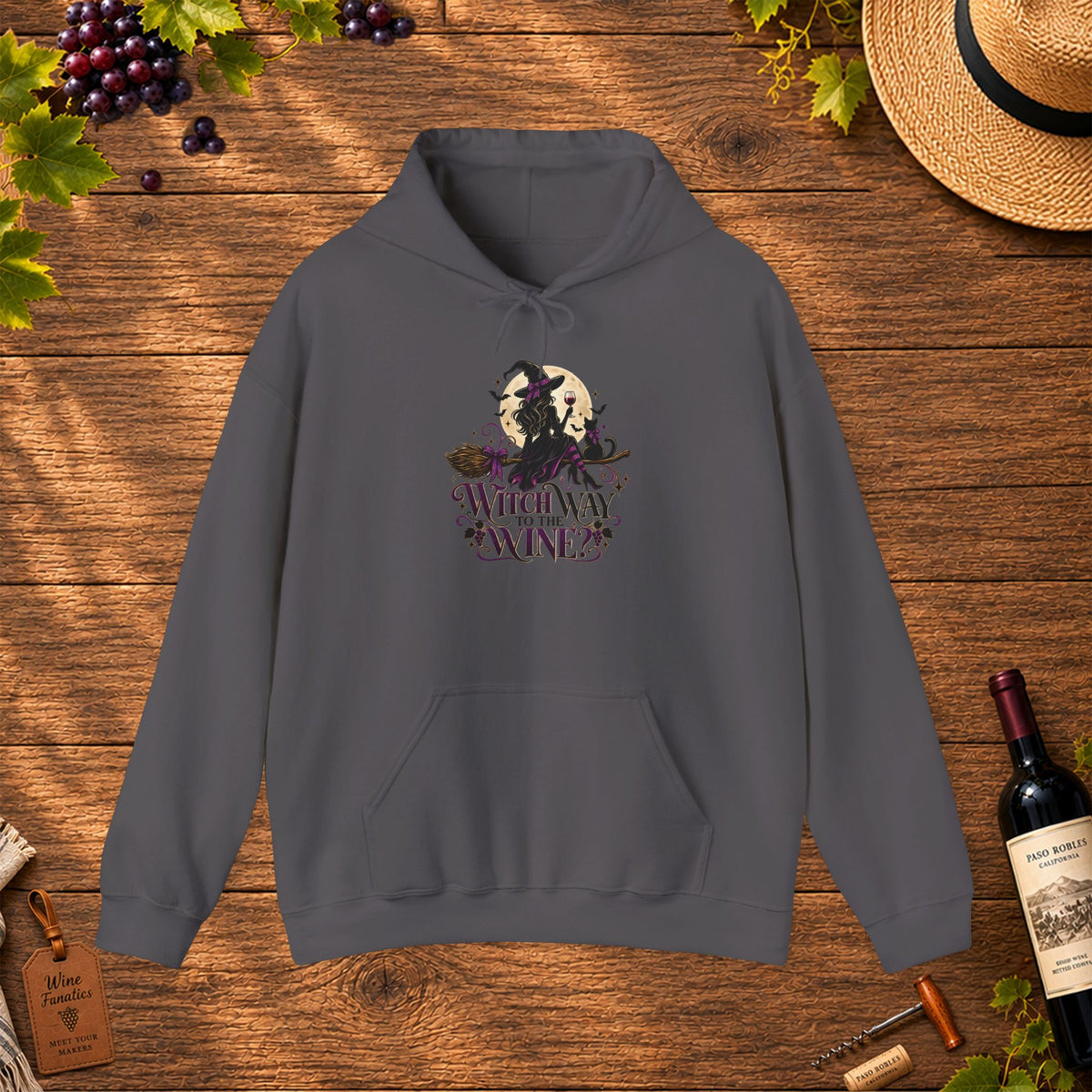 Witch Way To The Wine Hoodie