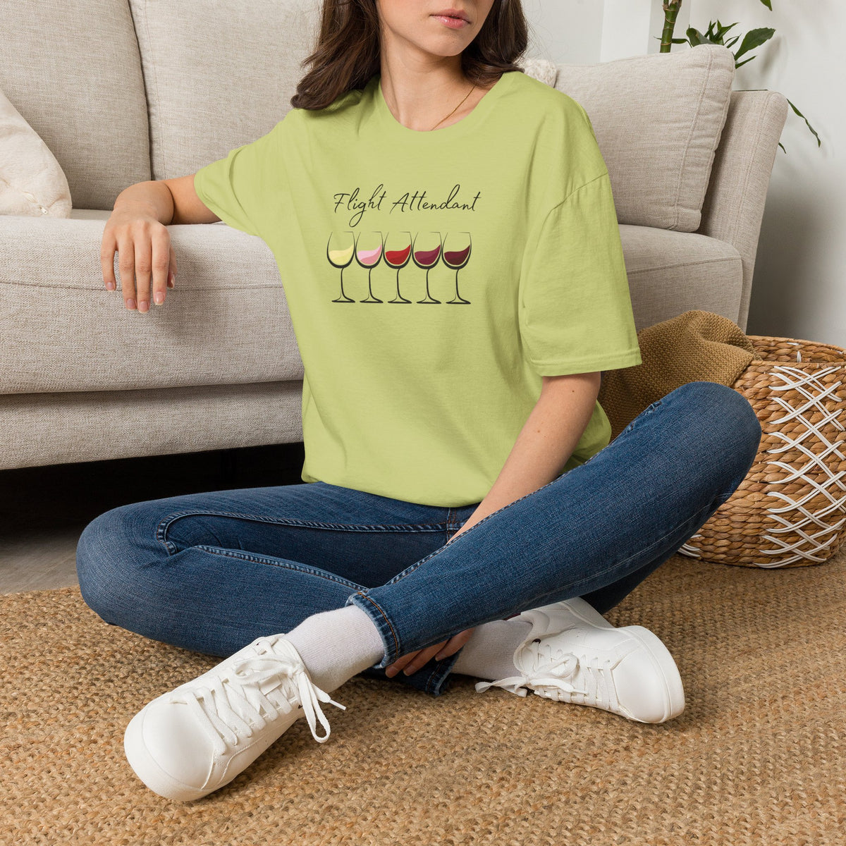 Flight Attendant Crewneck Tee