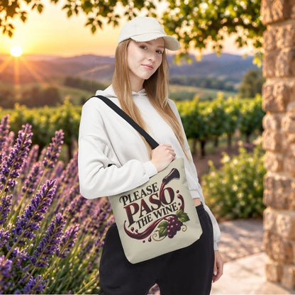 Please Paso The Wine Personalized Tote Bag