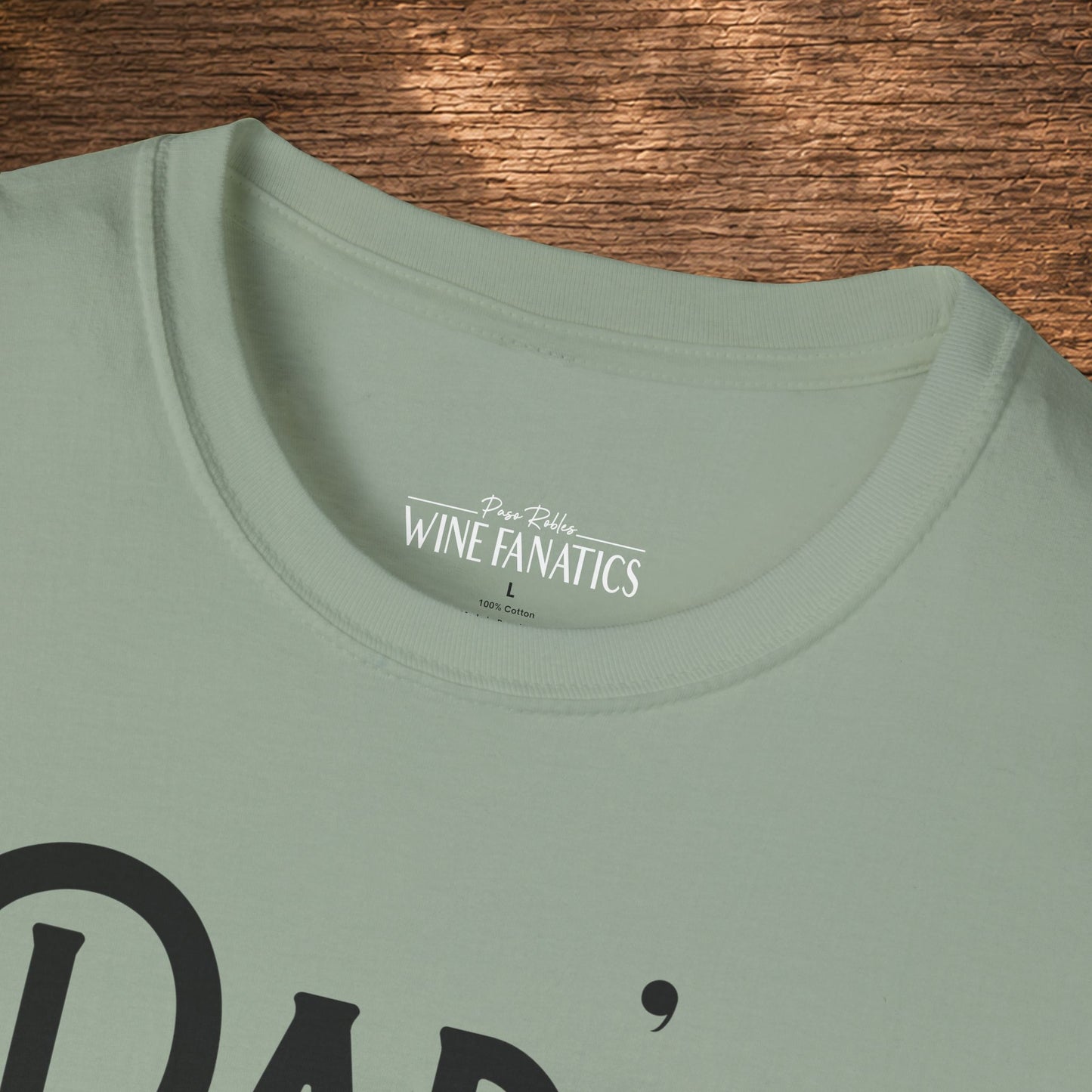 Dad's Reason To Wine Personalized Crew Neck T-Shirt
