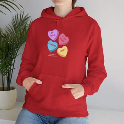 Wine Conversation Hearts Hoodie