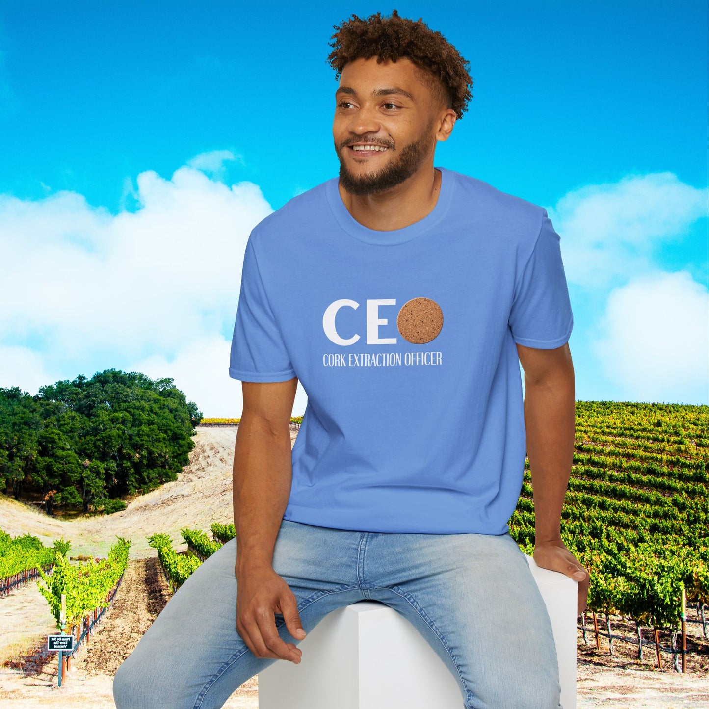 CEO Cork Extraction Officer Unisex Softstyle T-Shirt