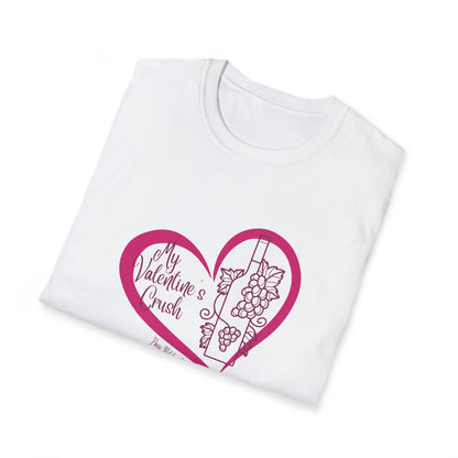 My Valentine's Crush (wine) Unisex Softstyle T-Shirt