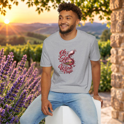 Oh Sip It's A Wine Trip Personalized Crewneck Tee