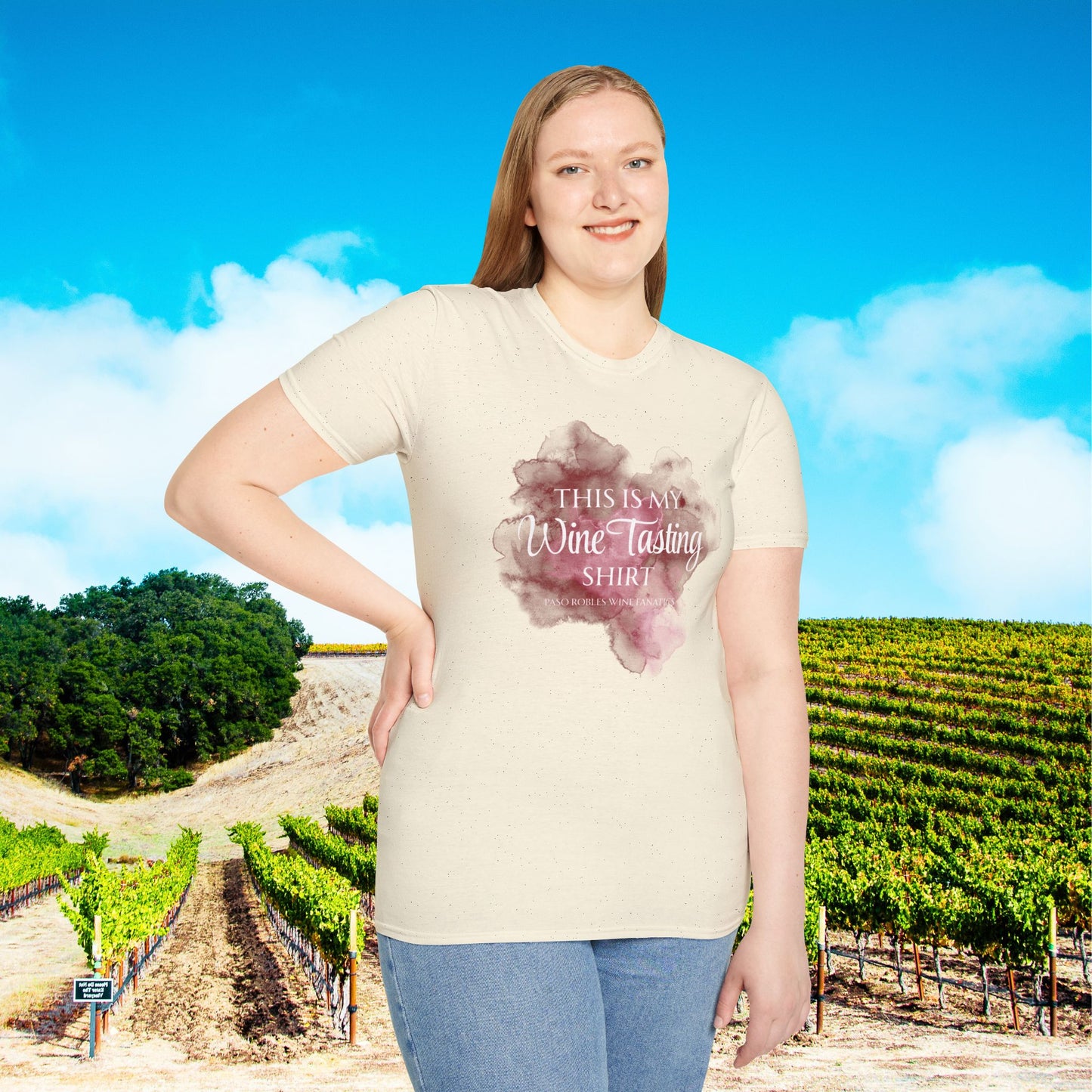 This Is My Wine Tasting Shirt (stain) Unisex Softstyle T-Shirt