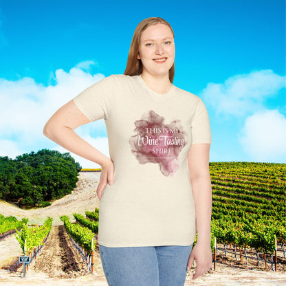 This Is My Wine Tasting Shirt (stain) Unisex Softstyle T-Shirt