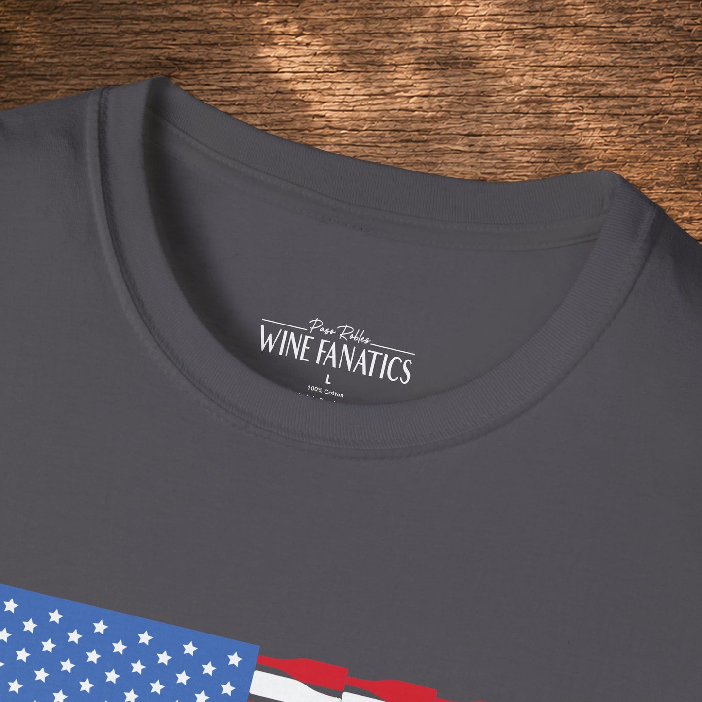Red Wine & Blue Independence Day Unisex Softstyle T-Shirt