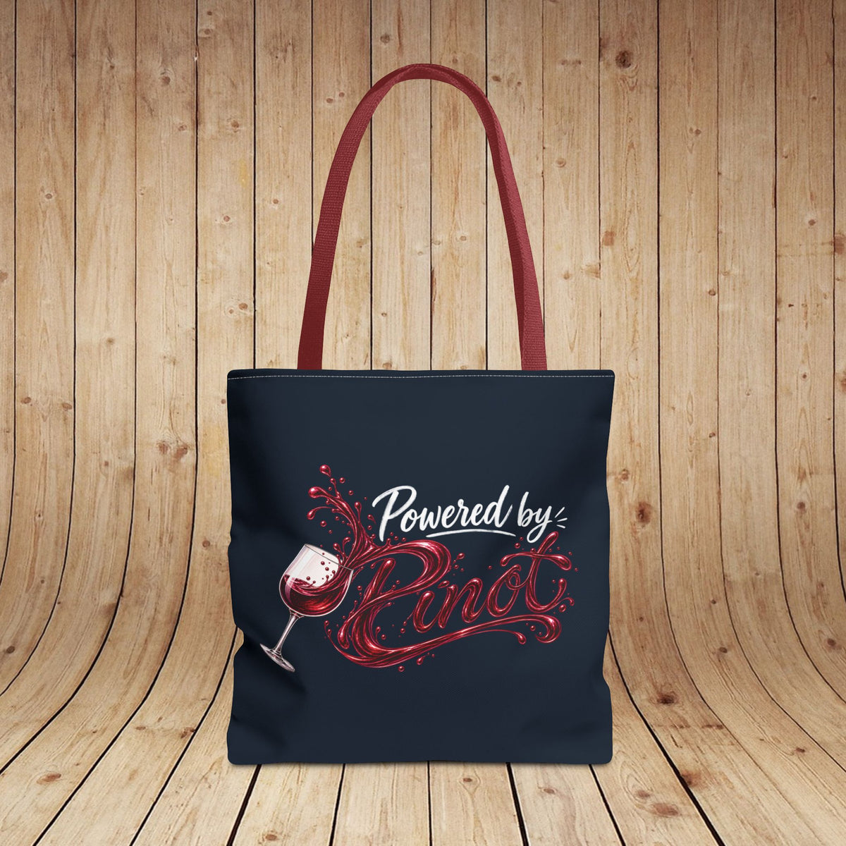 Powered By Pinot Personalized Tote Bag